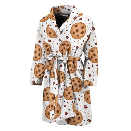Sweet Cookie Pattern Print Men's Bathrobe