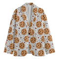 Sweet Cookie Pattern Print Men's Blazer