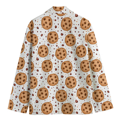 Sweet Cookie Pattern Print Men's Blazer