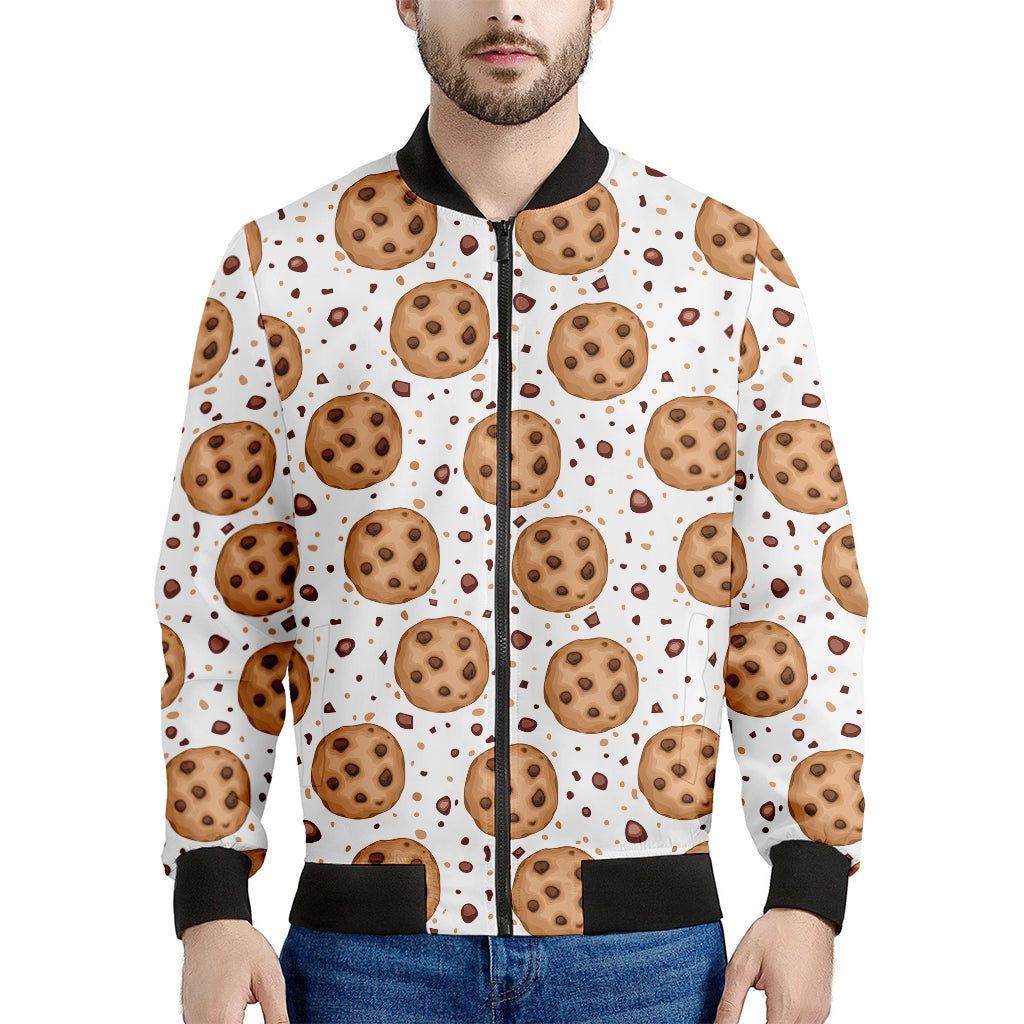Sweet Cookie Pattern Print Men's Bomber Jacket