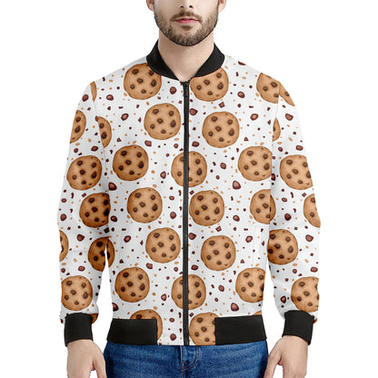 Sweet Cookie Pattern Print Men's Bomber Jacket