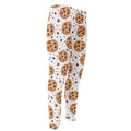 Sweet Cookie Pattern Print Men's Compression Pants