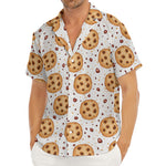 Sweet Cookie Pattern Print Men's Deep V-Neck Shirt