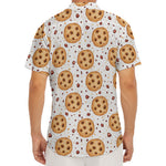 Sweet Cookie Pattern Print Men's Deep V-Neck Shirt