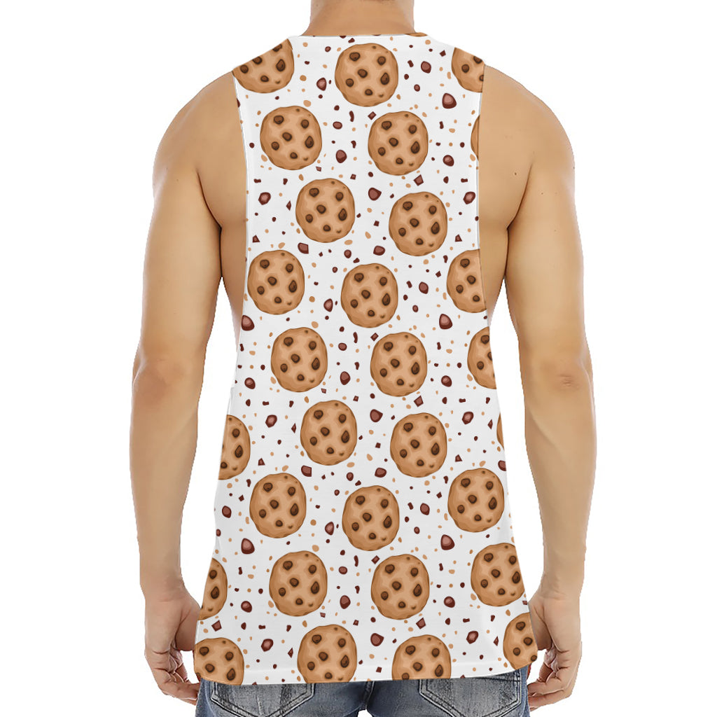 Sweet Cookie Pattern Print Men's Muscle Tank Top