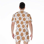 Sweet Cookie Pattern Print Men's Rompers