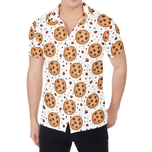 Sweet Cookie Pattern Print Men's Shirt