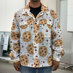 Sweet Cookie Pattern Print Men's Shirt Jacket