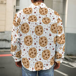 Sweet Cookie Pattern Print Men's Shirt Jacket
