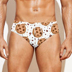 Sweet Cookie Pattern Print Men's Swim Briefs