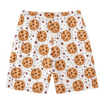 Sweet Cookie Pattern Print Men's Swim Trunks