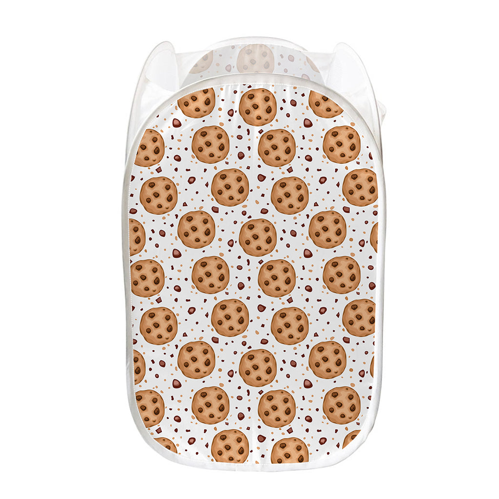 Sweet Cookie Pattern Print Mesh Laundry Hamper