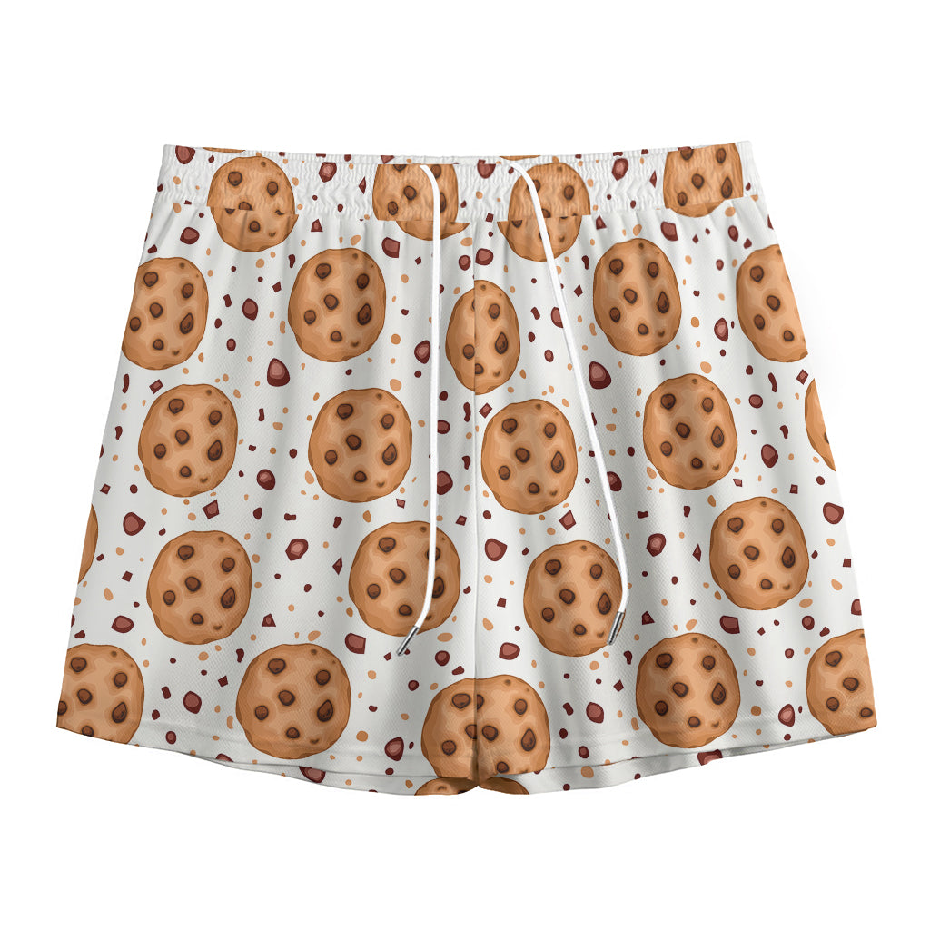 Sweet Cookie Pattern Print Mesh Shorts