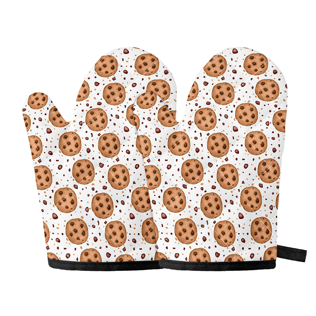 Sweet Cookie Pattern Print Oven Mitts
