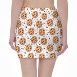 Sweet Cookie Pattern Print Pencil Mini Skirt