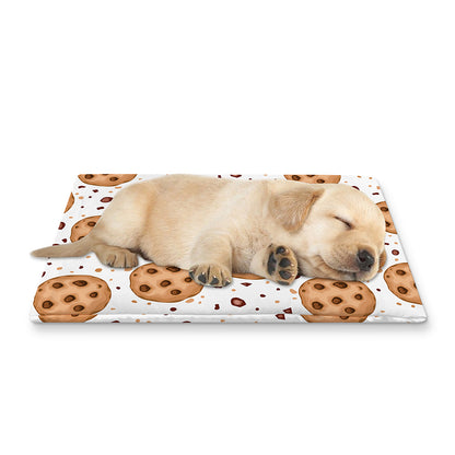 Sweet Cookie Pattern Print Pet Cooling Mat Cover