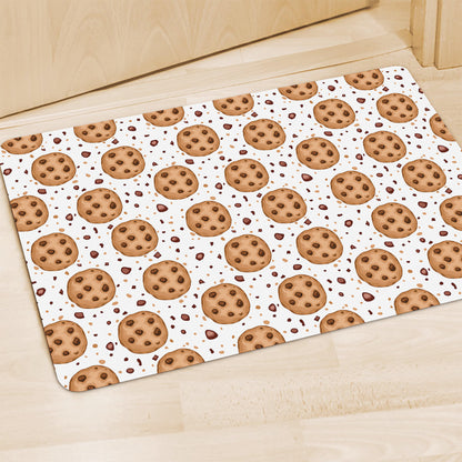 Sweet Cookie Pattern Print Polyester Doormat
