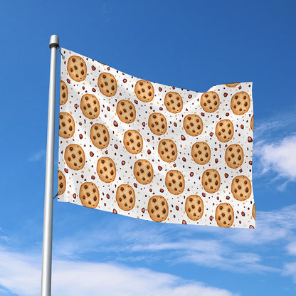 Sweet Cookie Pattern Print Polyester Flag
