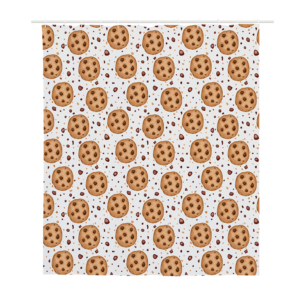 Sweet Cookie Pattern Print Polyester Shower Curtain