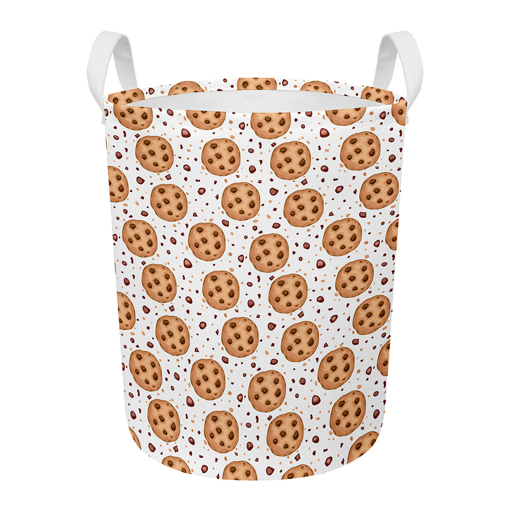 Sweet Cookie Pattern Print Round Laundry Basket