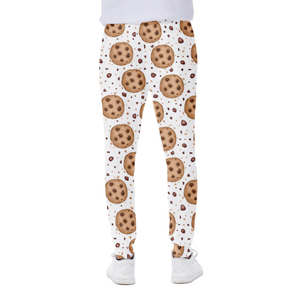Sweet Cookie Pattern Print Scuba Joggers
