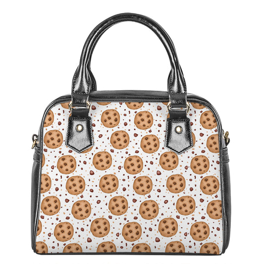 Sweet Cookie Pattern Print Shoulder Handbag