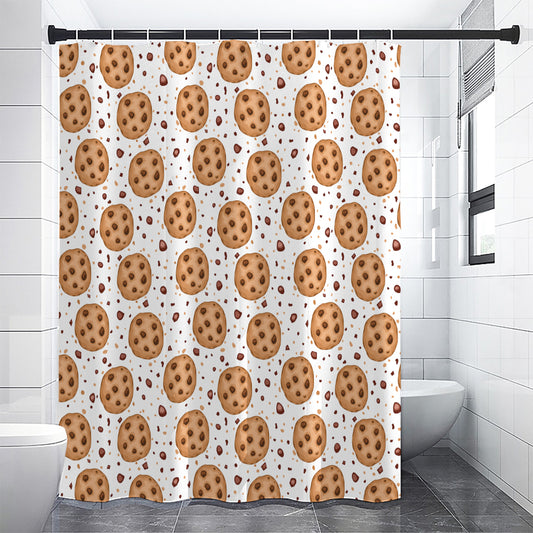 Sweet Cookie Pattern Print Shower Curtain