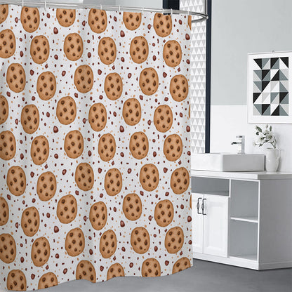 Sweet Cookie Pattern Print Shower Curtain