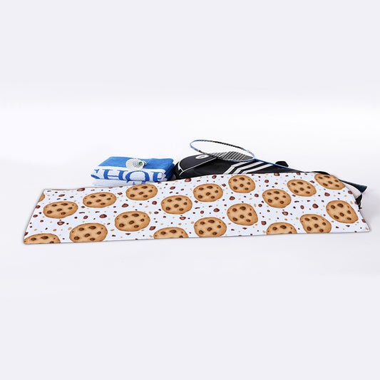 Sweet Cookie Pattern Print Sports Towel