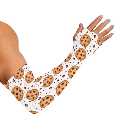 Sweet Cookie Pattern Print Sun Protection Arm Sleeves