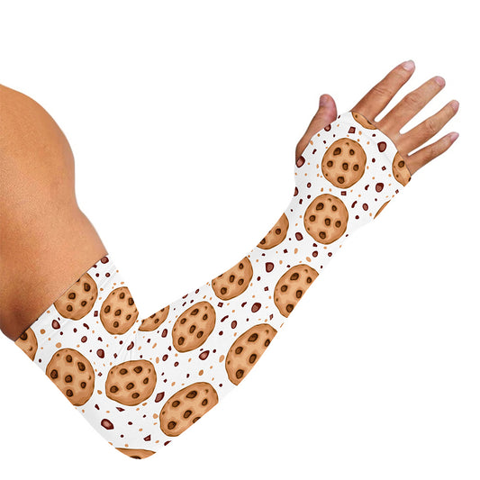 Sweet Cookie Pattern Print Sun Protection Arm Sleeves