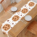 Sweet Cookie Pattern Print Table Runner