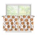 Sweet Cookie Pattern Print Tier Curtains