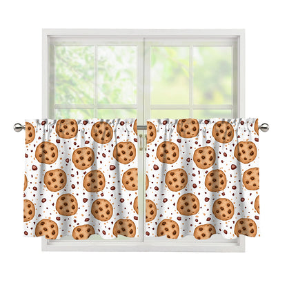Sweet Cookie Pattern Print Tier Curtains