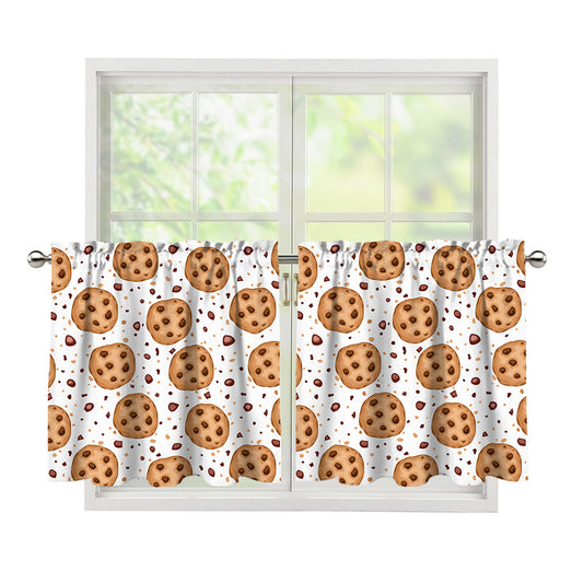 Sweet Cookie Pattern Print Tier Curtains