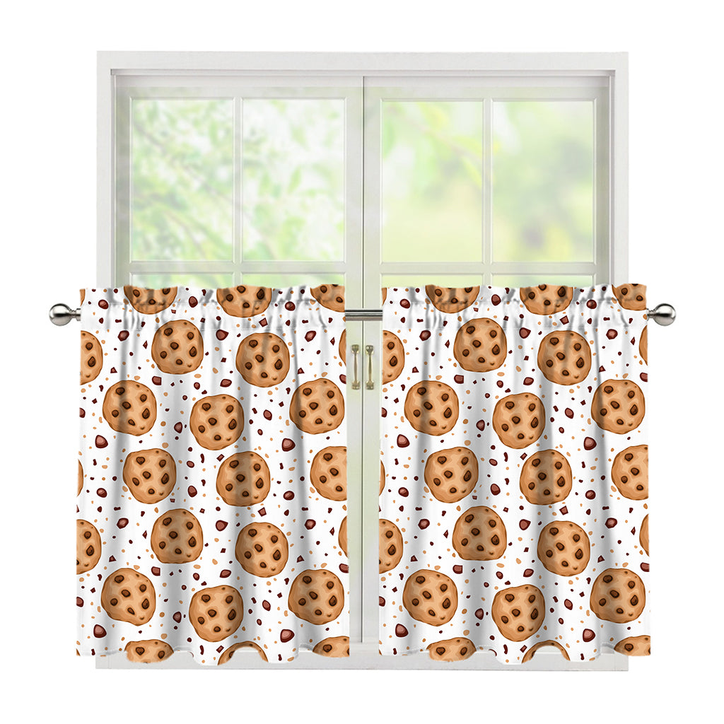 Sweet Cookie Pattern Print Tier Curtains