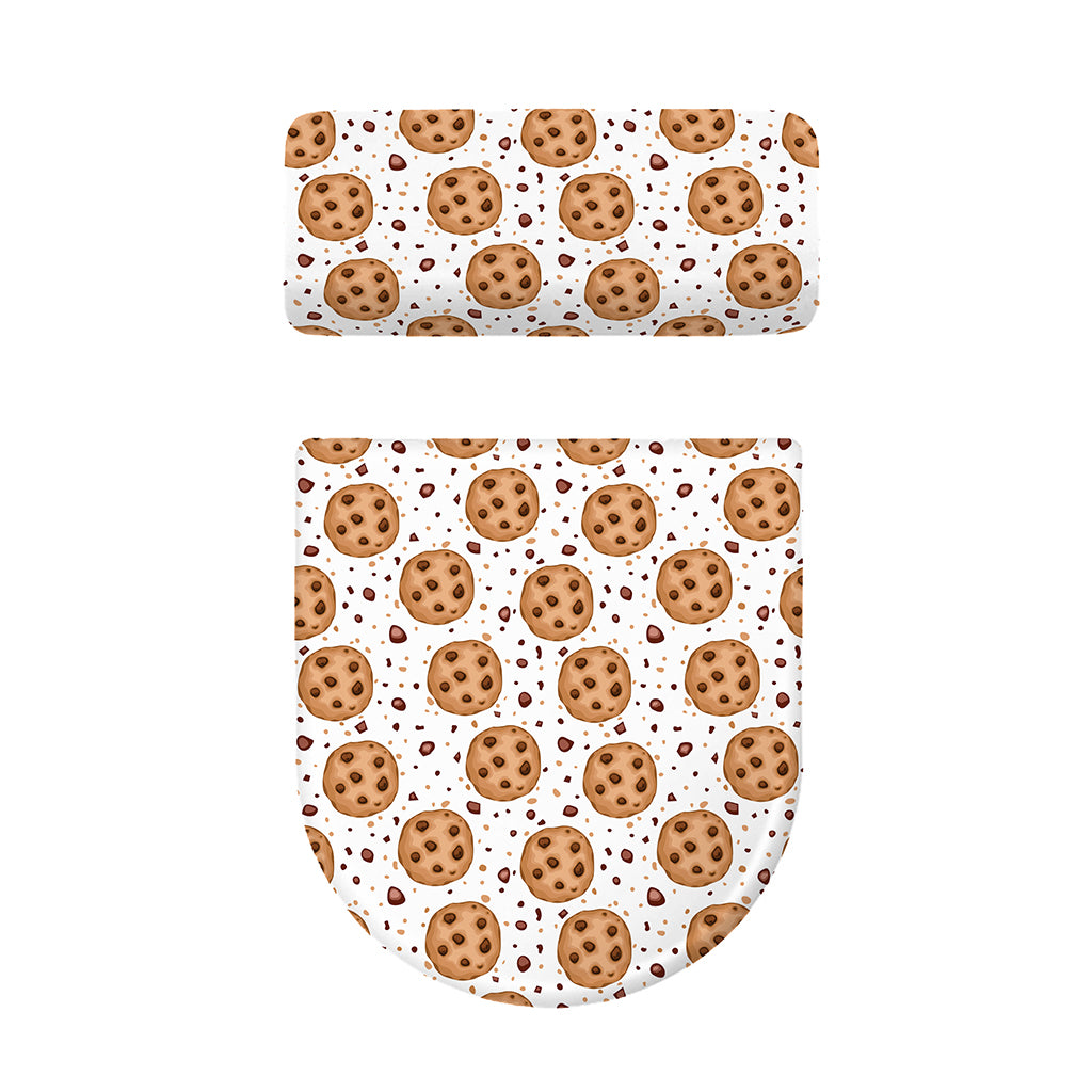 Sweet Cookie Pattern Print Toilet Lid And Tank Cover Set