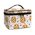 Sweet Cookie Pattern Print Travel Makeup Bag
