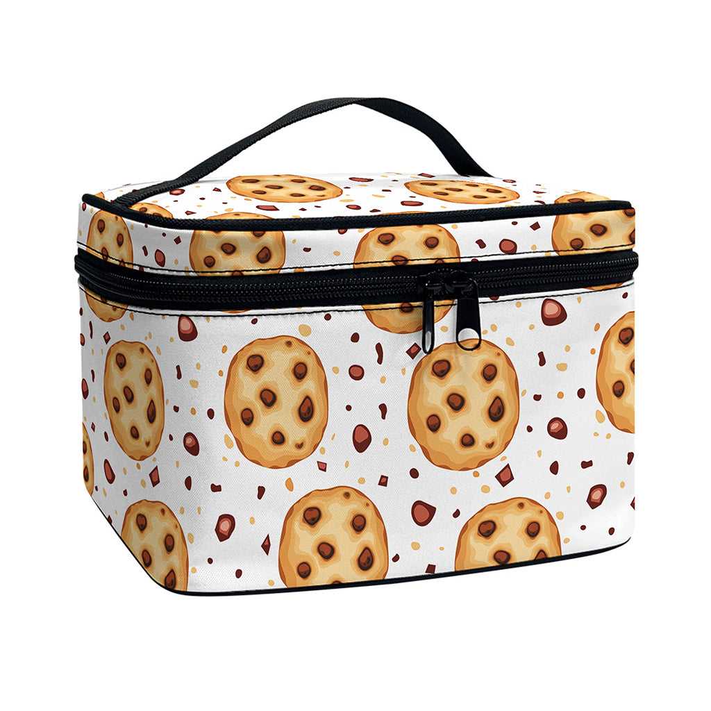 Sweet Cookie Pattern Print Travel Makeup Bag