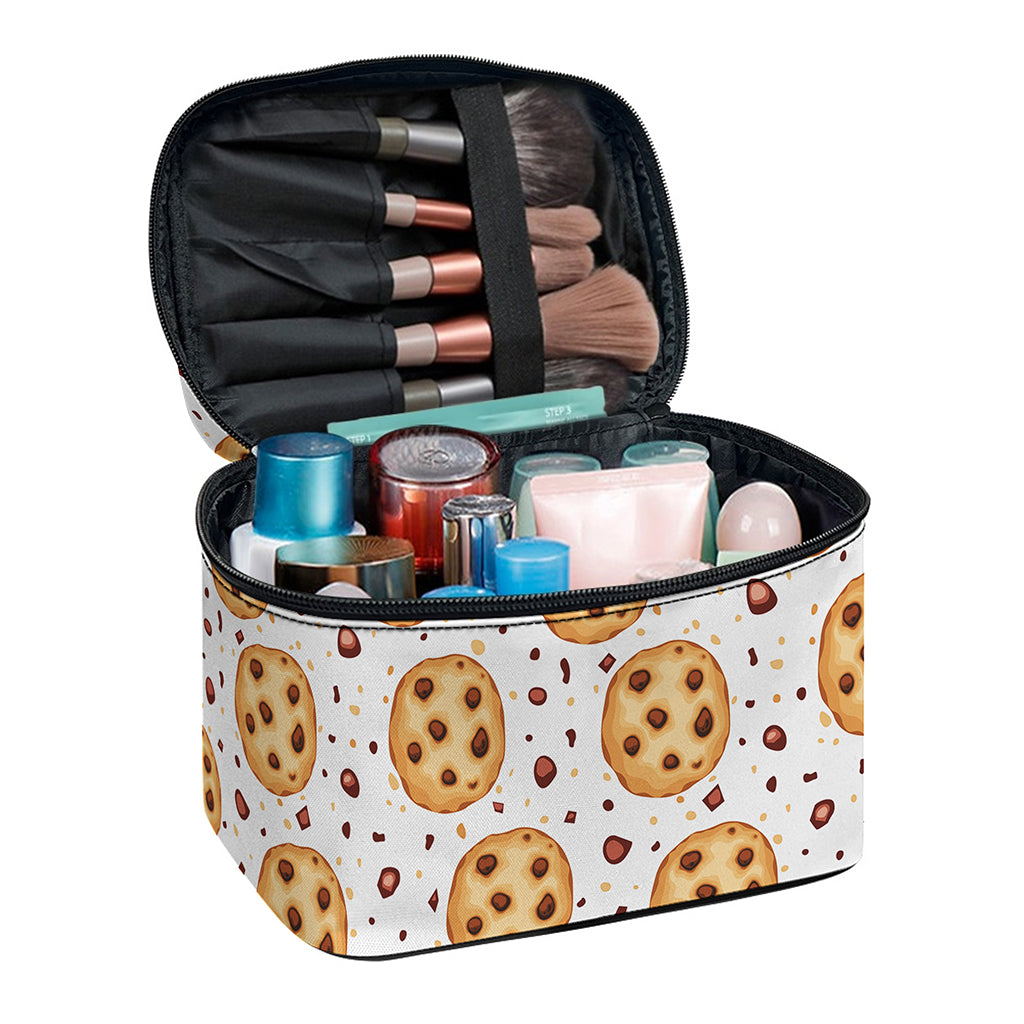 Sweet Cookie Pattern Print Travel Makeup Bag