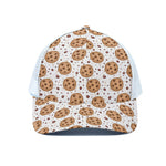 Sweet Cookie Pattern Print White Mesh Trucker Cap