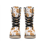 Sweet Cookie Pattern Print Winter Boots