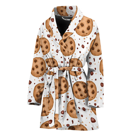 Sweet Cookie Pattern Print Women's Bathrobe