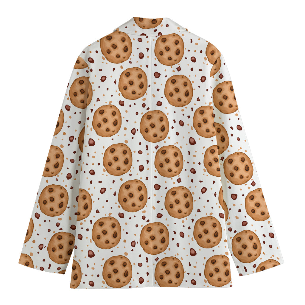 Sweet Cookie Pattern Print Women's Cotton Blazer