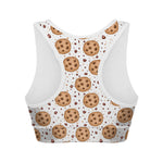Sweet Cookie Pattern Print Women's Sports Bra