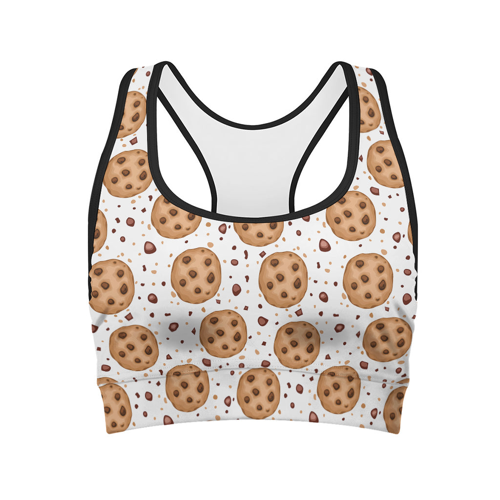 Sweet Cookie Pattern Print Women's Sports Bra