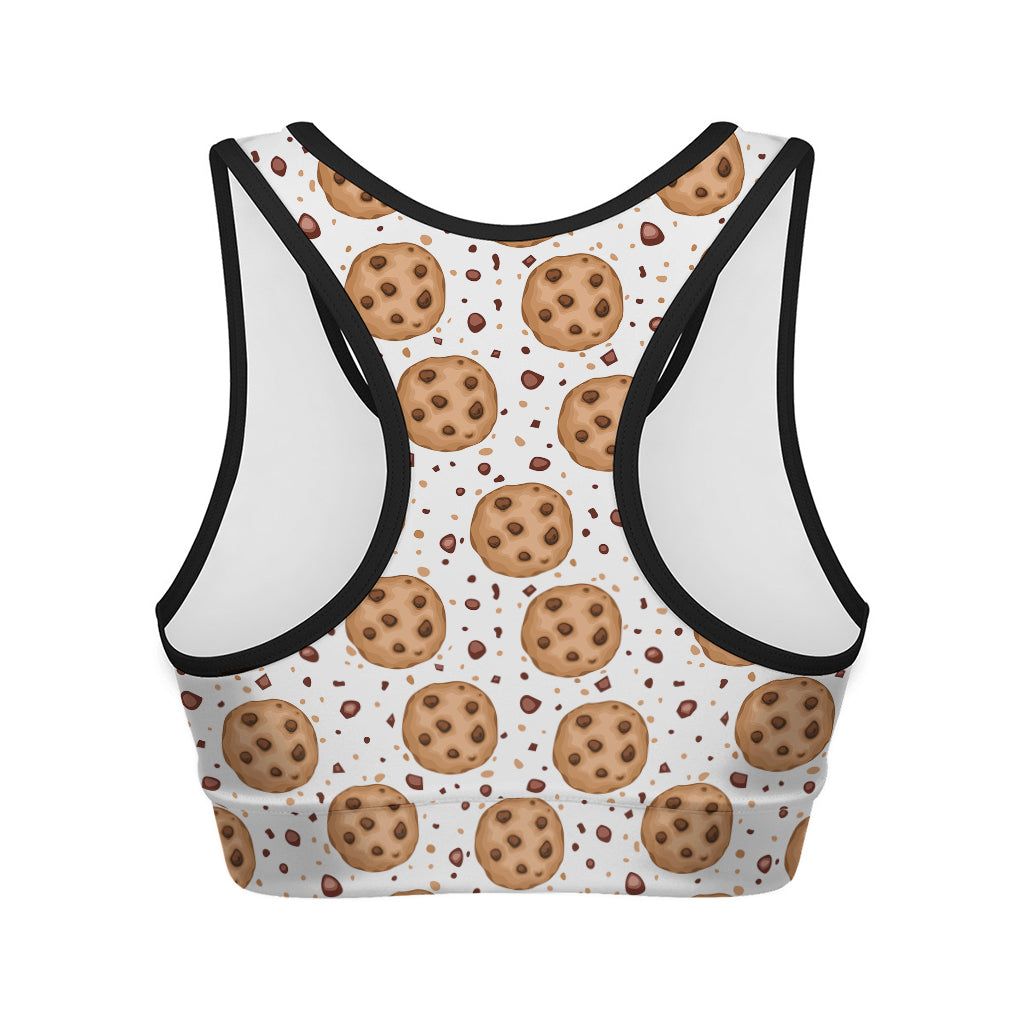 Sweet Cookie Pattern Print Women's Sports Bra