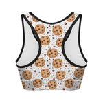 Sweet Cookie Pattern Print Women's Sports Bra