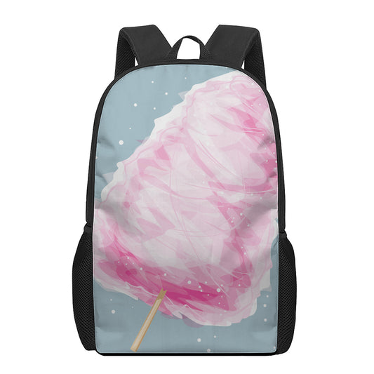 Sweet Cotton Candy Print 17 Inch Backpack