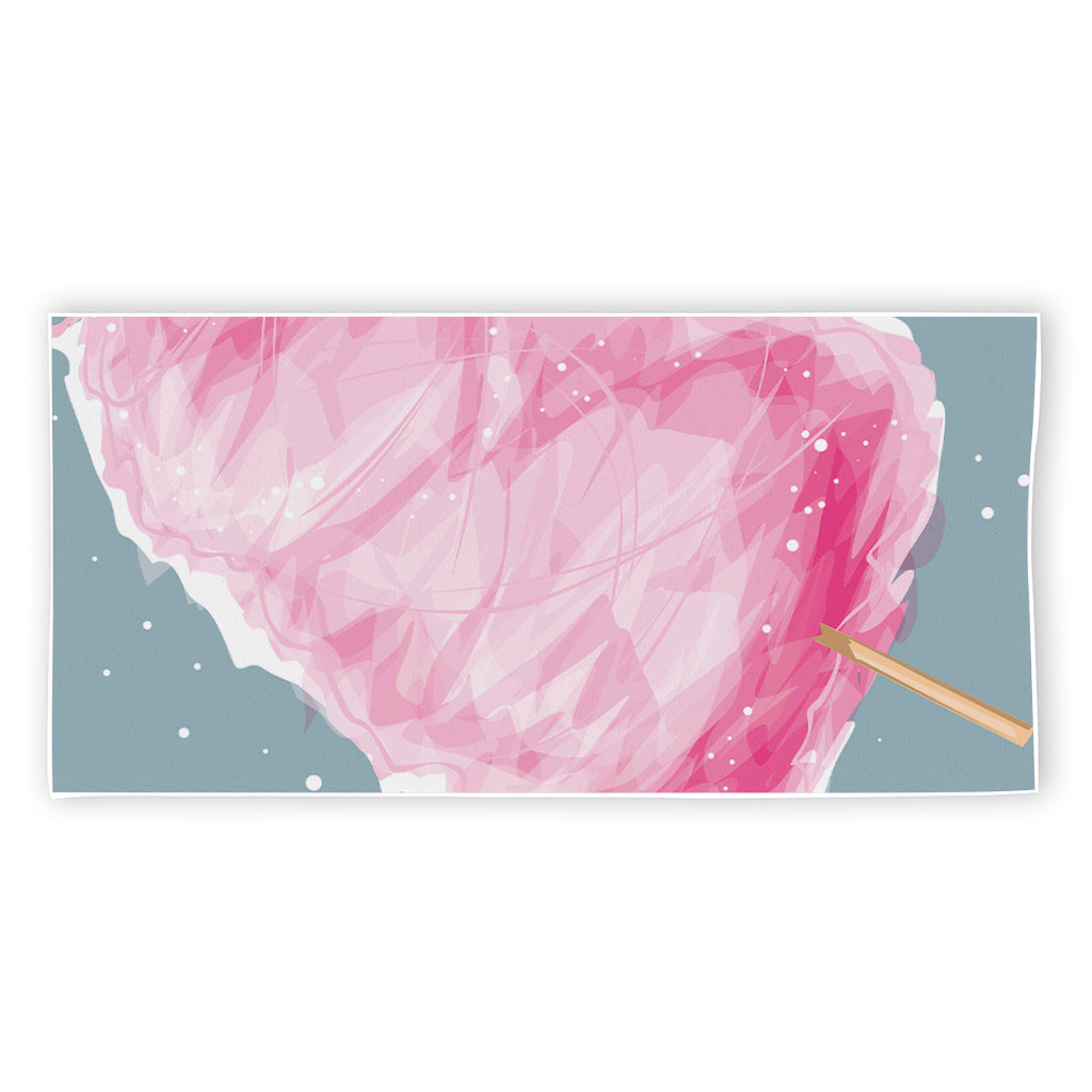 Sweet Cotton Candy Print Beach Towel